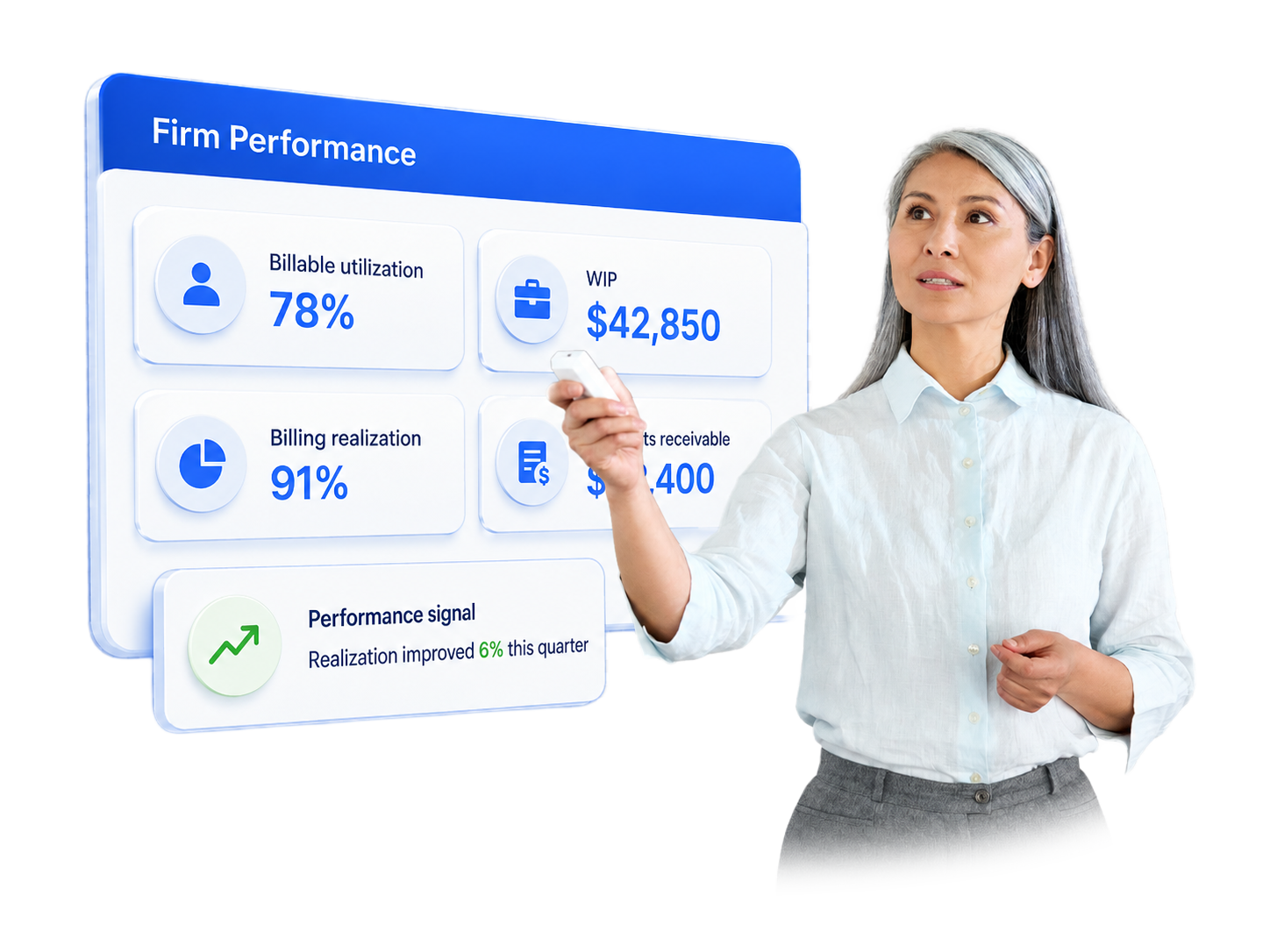 Accounting professional using TPS Cloud Axis practice management